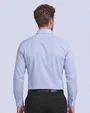 Camisa de vestir slim fit mini cuadros  verde bambú stretch