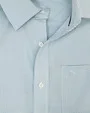 Camisa de vestir slim fit mini cuadros  verde bambú stretch