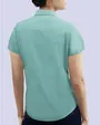 Blusa casual manga corta performance menta