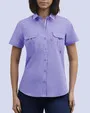 Blusa casual manga corta performance morada