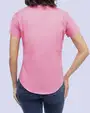 Blusa casual manga corta performance rosada