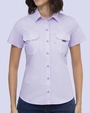 Blusa casual manga corta performance lila