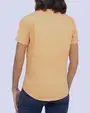 Blusa casual manga corta performance amarilla