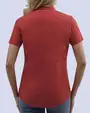 Blusa casual manga corta performance roja