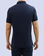 Camisa sport lisa slim fit manga corta cooling tech azul