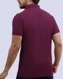 Camisa sport lisa slim fit manga corta cooling tech vino