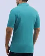 Camisa sport lisa slim fit manga corta cooling tech aqua