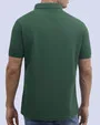 Camisa sport lisa slim fit manga corta cooling tech verde