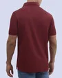 Camisa sport lisa slim fit manga corta cooling tech vino