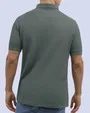 Camisa sport lisa slim fit manga corta cooling tech gris