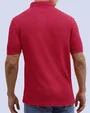 Camisa sport lisa slim fit manga corta cooling tech rojo