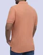 Camisa sport diseño slim fit manga corta salmón