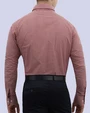 Camisa vestir cuadro slim fit manga larga roja