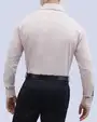 Camisa de vestir textura manga larga slim fit rojo