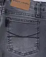 Jeans tiro alto con un botón estilo recto 421 gris
