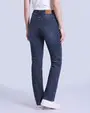 Jeans tiro alto con un botón estilo recto 421 azul