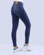 Jeans levanta pompa skinny tiro alto 451 azul prusia