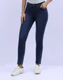 Jeans levanta pompa skinny tiro alto 451 azul