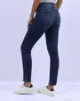 Jeans levanta pompa skinny tiro alto 451 azul