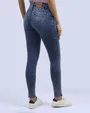 Jeans levanta pompa skinny tiro alto 451 azul