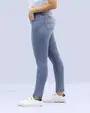 Jeans levanta pompa skinny tiro alto 451 celeste