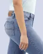Jeans levanta pompa skinny tiro alto 451 celeste