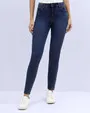 Jeans levanta pompa skinny tiro alto 451 azul raf
