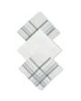 Set de 3 pañuelos blancos con diseños