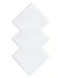 Set de 3 pañuelos blancos