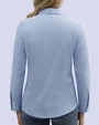 Total comfort blusa de vestir diseño celeste