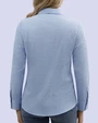 Total comfort blusa de vestir diseño celeste