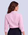 Total comfort blusa de vestir rayada rosada