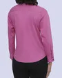 Total comfort blusa de vestir lisa rosada