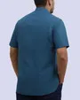 Camisa casual performance manga corta turquesa
