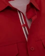 Camisa casual performance manga corta slim fit roja