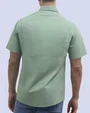 Camisa casual manga corta performance verde