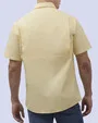 Camisa casual manga corta performance amarilla