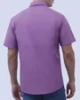 Camisa casual performance manga corta morado