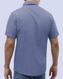 Camisa casual performance lila manga corta slim fit