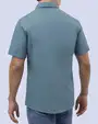 Camisa casual performance manga corta aqua