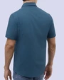 Camisa casual performance turquesa manga corta slim fit