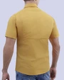 Camisa casual performance manga corta amarilla