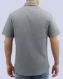 Camisa casual performance manga corta gris