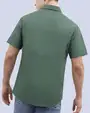 Camisa casual performance manga corta verde