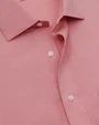 Camisa de vestir stretch rosa antigua manga larga slim fit