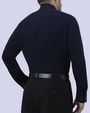 Camisa de vestir slim fit azul total comfort bambú stretch