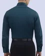 Camisa de vestir slim fit verde total comfort bambú stretch