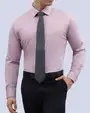 Camisa de vestir slim fit rosado total comfort bambú stretch