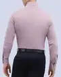 Camisa de vestir slim fit rosado total comfort bambú stretch