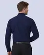 Camisa de vestir slim fit azul total comfort premium bambú stretch